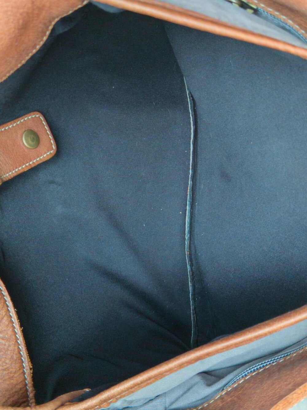 Roots Modern Satchel Tribe Leather Crossbody Bag, Vintage-Look Tan - Picture 11 of 12
